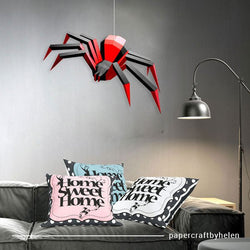 DIY/do it yourself spider - Black and red